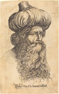 Leder for en gammel mann av Israhel van Meckenem