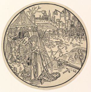 Judith med sjefen for Holofernes. av Israhel van Meckenem