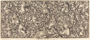 Ornament med Isai-treet. av Israhel van Meckenem