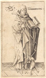 Saint Dominic av Israhel van Meckenem