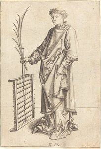 Saint Lawrence, ca. 14801490. av Israhel van Meckenem