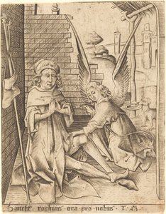 Saint-Roch, ca. 14901500. av Israhel van Meckenem