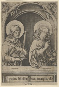 St. Jakob den større og St. Johannes, fra Apostlene. av Israhel van Meckenem