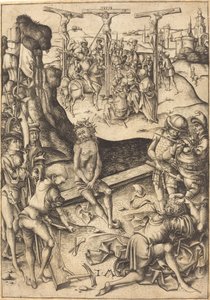 Korsfestelsen, ca. 1480. av Israhel van Meckenem
