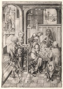 The Passion: Nattverd i Emmaus av Israhel van Meckenem