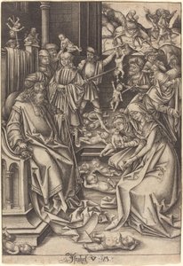 Massakren på de uskyldige av Israhel van Meckenem after Hans Holbein the Elder