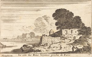 Hjørnet av gode menn nær Paris av Israël Silvestre