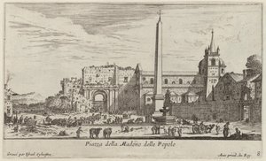 Piazza della Madono delle Popolo av Israël Silvestre