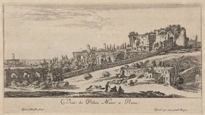 Utsikt over Palazzo Maior i Roma av Israël Silvestre