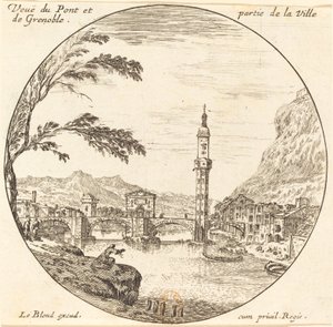 Utsikt over Pont og en del av byen Grenoble av Israël Silvestre