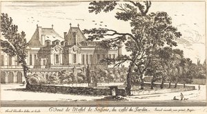 Vue de l'Hostel de Soissons av Israël Silvestre