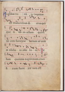 Blad 2 fra et antifonalt fragment