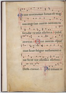 Blad 3 fra et antifonalt fragment (verso)