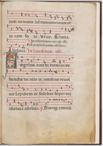 Blad 3 fra et antifonalt fragment
