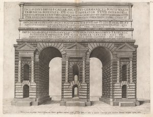 Buen til Claudian-akvedukten av Italian 16th Century