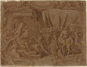 Historisk scene av Italian 16th Century