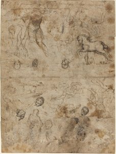 Studieark av Italian 16th Century