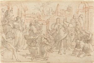 Josef og hans bror i Egypt [verso]