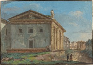 Tempio della Fortuna Virile med Tempio di Vesta i det fjerne