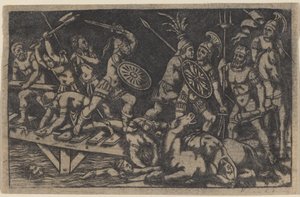 Horace Cocles av Italian 18th or 19th Century