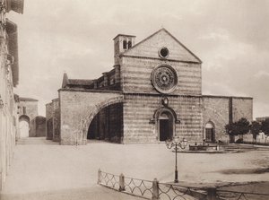 Assisi: Church and Convent of S Chiara, Filippo da Campello (s/h-bilde) av Italian Photographer
