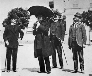 Personen som er avbildet er komponisten og librettisten ARRIGO BOITO (Padua, 24. februar 1842 - Milano, 10. juni 1918) av Italian Photographer