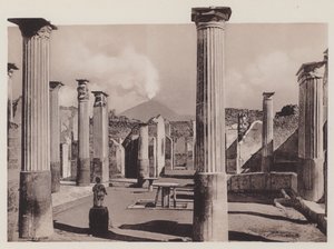 Casa Di Marco Olconio, House of Marcus Olconius (s/hvitt bilde) av Italian Photographer