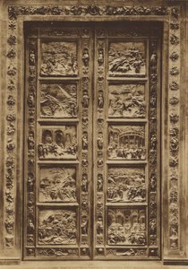 Firenze / Florence: Baptistery, The Main Door, Lorenzo Ghiberti (s/h foto) av Italian Photographer