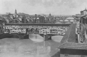 Firenze, utsikt over de tre broene (s/h foto) av Italian Photographer