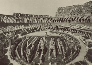 Flavian Amphitheatre eller Colosseum med de nye utgravningene av Italian Photographer
