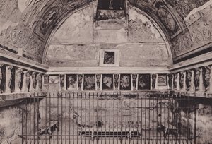Interno Dei Bagni Del Foro, interiøret i forumets bad (s/hvitt-bilde) av Italian Photographer