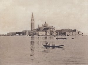 Isola S Giorgio (s/hvitt bilde) av Italian Photographer