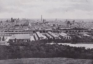 Italia: Bologna, panorama av byen (s/hv-bilde) av Italian Photographer