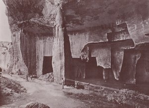 Italia: Syracuse, Latomia del Paradiso (s/hvitt bilde) av Italian Photographer