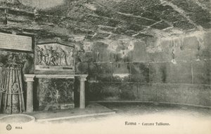 Mamertine fengsel, Roma (s/hvitt bilde) av Italian Photographer