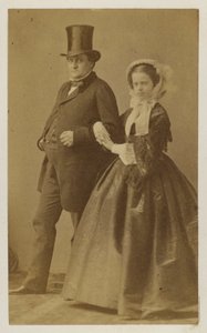 Maria Pia av Savoy, datter av kong Victor Emmanuel II av Italia og dronningkonsort av kong Luis I av Portugal (s/hv-bilde) av Italian Photographer