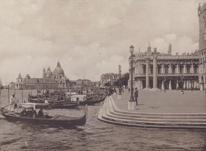 Pier, Dalla Riva Degli Schiavoni (s/h-bilde) av Italian Photographer