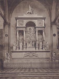 Monument til Titian (s/hvitt bilde) av Italian Photographer