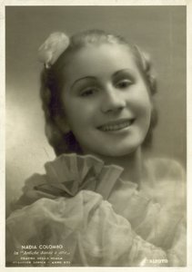 Nadia Colombo, italiensk ballerina (s/hvitt-bilde) av Italian Photographer
