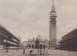 Piazza S Marco (s/hvitt bilde) av Italian Photographer