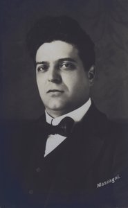 Pietro Mascagni, italiensk komponist av operaen Cavalleria Rusticana (s/h foto) av Italian Photographer