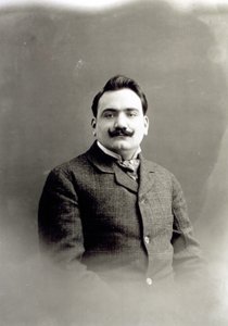 Portrett av Enrico Caruso, ca. 1900 av Italian Photographer