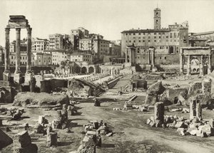 Forum Romanum og Basilica Julia av Italian Photographer