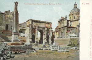 Roma, Italia, Septimius Severus-buen, Foca-søylen av Italian Photographer