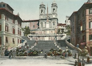 Roma, Spansketrappen (fargebilde) av Italian Photographer