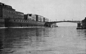 Taranto, lukket svingbro (s/hv-bilde) av Italian Photographer