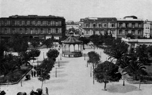 Taranto, Villa Garibaldi og den harmoniske boksen (s/h foto) av Italian Photographer