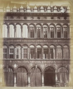Fasaden til en venetiansk bygning, ca. 1865 av Italian Photographer