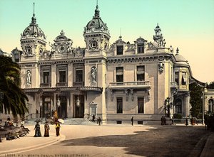 Fasaden til kasinoet i Monte Carlo, i fyrstedømmet Monaco, i Frankrike av Italian Photographer