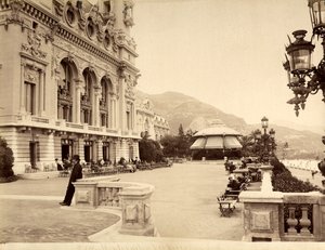 Strandpromenaden nær kasinoet i Monte Carlo i Monaco av Italian Photographer